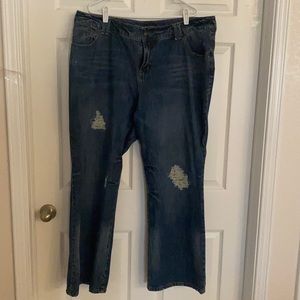 Lane Bryant Distressed Plus Size 24 Jeans